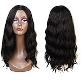 Feibin Synthetic Full Wigs For Black Women Curly Wavy Style Black Color 20