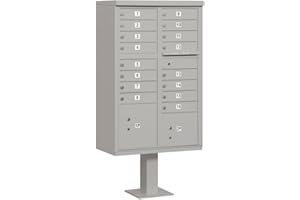 SALSBURY INDUSTRIES 16 A Size Doors, USPS Access Type III Cluster Box Unit, Gray