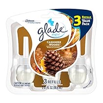 Glade Plugins Scented Oil Air Freshener, Cashmere Woods, 3 count, 2.01 Fluid Ounce