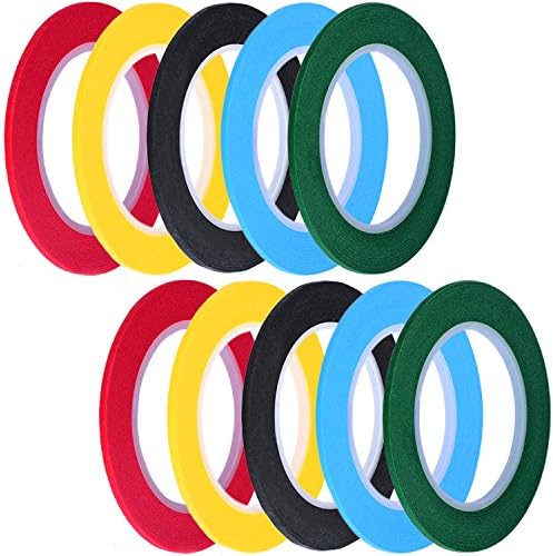 Board Tape 3 mm Width Grid Tape Self Adhesive, 10 Pieces, 5 Colors