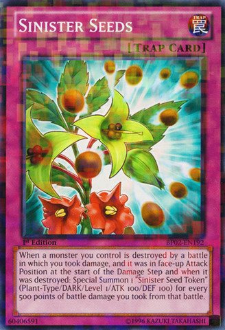 Yu-Gi-Oh! - Sinister Seeds (BP02-EN192) - Battle Pack 2: War of the Giants - 1st Edition - Mosaic Rare