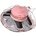 June's Young Women Race Hats Organza Hat with Ruffles Feathers