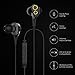 Earbuds, UiiSii DT200 In Ear Headphones with Microphone and Volume Control, Dual Drivers Earphones with HiFi Audio, Deep Bass for Noise Isolating, Compatible with Apple Headphones, Android(Black)