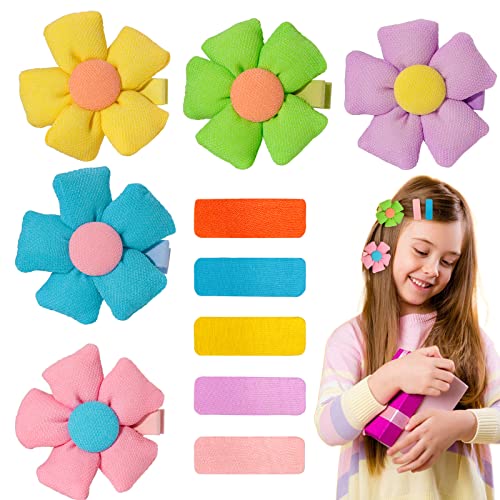 PinkSheep Hair Clips for Girls,Flower Hair Barrettes Hair Accessories