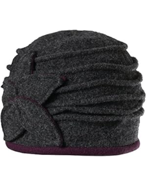 Lambs Wool Cloche with Flower Hat