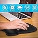 Ktrio Ergonomic Mouse Pad with Gel Wrist Rest, Comfortable Mousepad with Non-Slip PU Base, Pain Relief Mouse Pads for Computers, Laptop, Mac, Home & Office, 9.45x8.1 inches, 0.9in Wrist Pad, Black