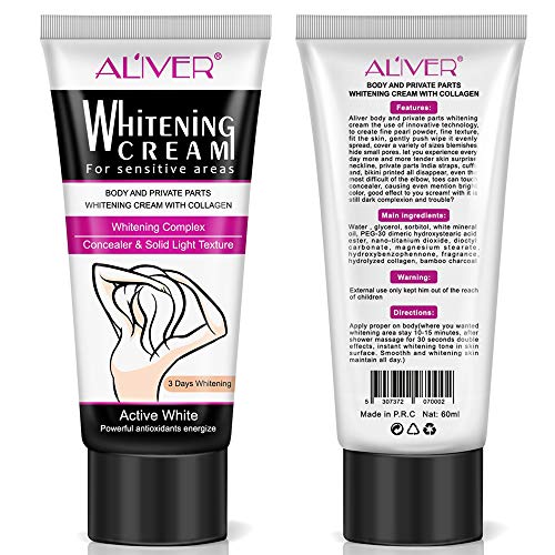 Underarm Whitening cream, Skin Whitening Cream, Skin Lightening for Body, Face, and Private Part (60ml).