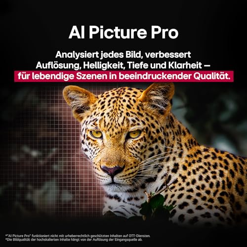 LG OLED65B59LA TV 65 Zoll (165 cm) 4K OLED AI TV (α8 Gen2 4K AI Prozessor, webOS 25, 120Hz) [Modelljahr 2025]