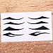 JXULE 4 Styles Temporary Instant Tattoo Transfer Eyeshadow Eyeliner Eyes Sticker ( 10 Sheets )