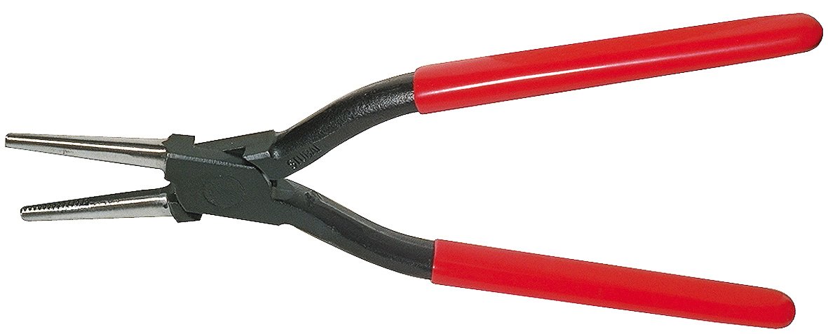 Stubai 281501 Tinsmith's Round Nose Pliers with Lap Joint/Teeth, Multi-Colour, 240 mm