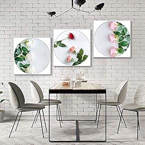 3 Panel Canvas Wall Art Delicious Food Pictures Home Wall Decorations for Bedroom Living Room Paintings Canvas Prints Framed - 12"x12"x3 Panels