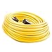 Otimo 100 Ft 14/3 SJTW Yellow, Outdoor Extension Cord - 3 Prong Ground Plug, 13A 1625W, Water & Weather Resistant, Flame Retardant