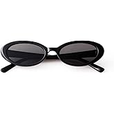 Laurinny 90s Sunglasses for Women Men Retro Small Oval Sunglasses