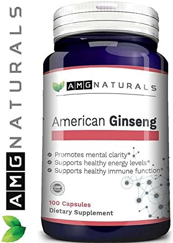 North American Ginseng Capsules (Panax Quinquefolius) With American Ginseng Root That Supports Optimal Stress And Immune Responses