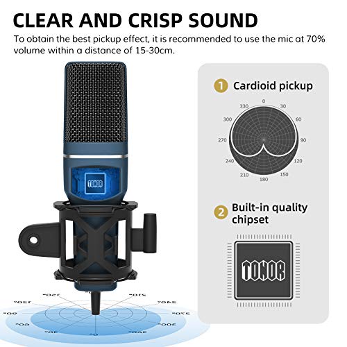 2 Microphone+TONOR+Podcasting+Compatible+TC+777