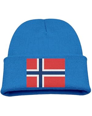 Flag Of Norway Kid's Hats Winter Funny Soft Knit Beanie Cap Children Unisex