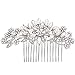Fairy Moda Vintage Wedding Hair Accessories Crystal Simulated Pearl Bridal Hair Comb