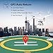 UPair Two Drone with 4K UHD Camera 3-Eye Lens, 5.8G RC WiFi Quadcopter FPV Transmission with 3-Axis Stabilization Gimbal, GPS/Optical Flow Positioning System, Flight Route Planning, One Key Return