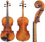 D Z Strad Model 201 4/4-Carved Antique Style Art Violin, Full Size