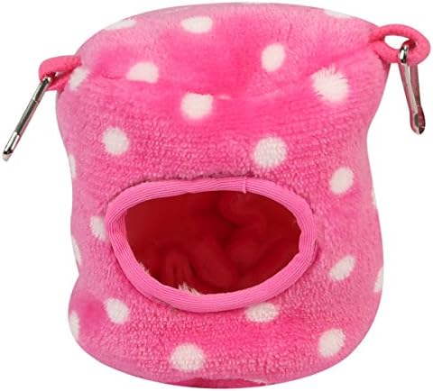 colorofthewind Hamster Cage Bed House Small Cute Warm for Rat Chinchillas Sugar Gliders Hedgehogs Squirrel Gerbil Small Animals with Pad Inner