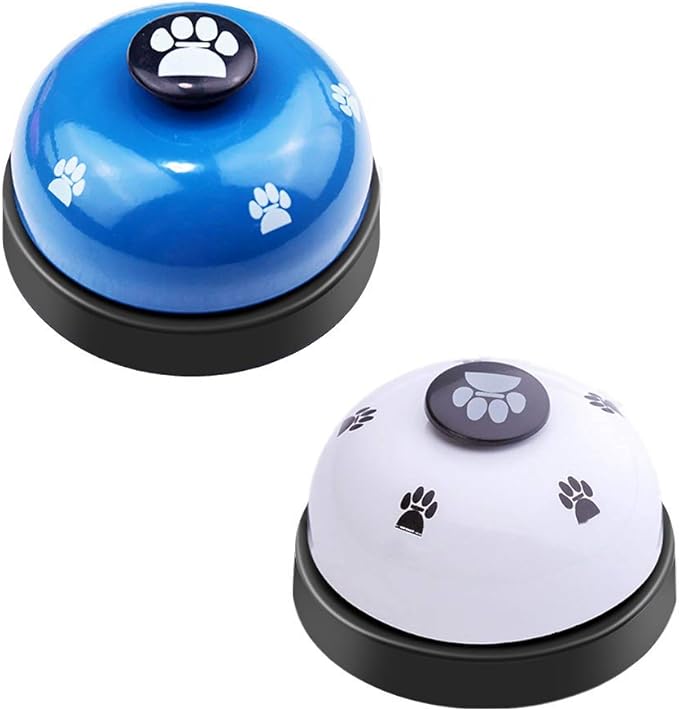 SLSON Dog Training Bells, Set of 2 Pet Door Bells Metal Bells with