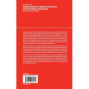 Managing Cooperation in Supply Network Structures and Small or Medium-sized Enterprises: Main Criteria and Tools for Managers