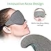 Eye Mask for Sleeping Blackout - AUPHIL 3D Contoured Eye Mask for Lash Extension Blindfold Sleeping Mask for Men Women Side Sleeper 100% Light Blocking, Soft Silk Like Sleep Mask