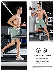 NORTHYARD Men's Running Athletic Shorts 5 inch