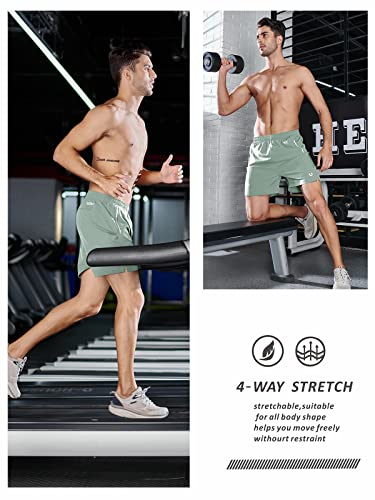 NORTHYARD Men's Running Athletic Shorts 5 inch