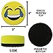 VIZ-PRO Magnetic Smiley Face Circular Whiteboard Eraser / 8 Pack of 2