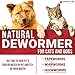 VetaHelp Labs Dewormer for Dogs & Cats (2 OZ) - Treat & Prevent - Broad Spectrum Whipworm, Roundworm & Tapeworm Dewormer - Made in USA - Natural Powerful Blend - Senior Pets, Kitten & Puppy Dewormer