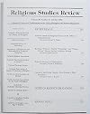 Religious Studies Review, Volume 20, Number 3, July 1994