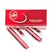 Iridesi Red Glass Fingernail Files, Emery Boards Best For Natural Nails, Small Glass Nail File & Large, Two Pack With Case and Box (Red)