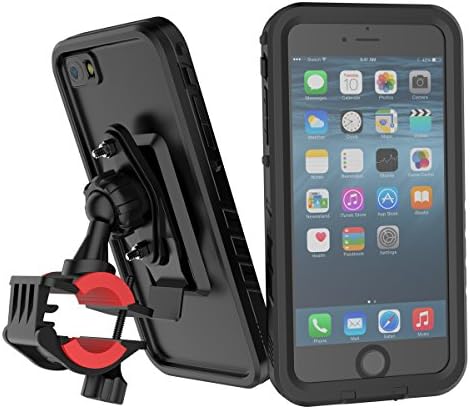 Bike Mount iPhone 7 （2017）Waterproof Outdoor Case Shock-Resistant Bicycle Holder Cradle Handlebar Mount Holder Shockproof with Screen Protector for Bicycle Motorcycles Mountain Bike Electric Bicycle