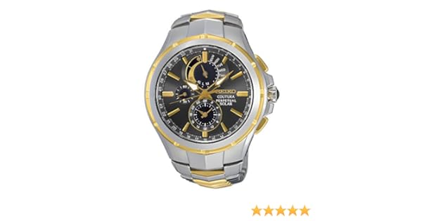 seiko men's coutura solar perpetual chronograph watch