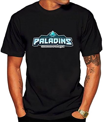 Paladins Champions of he realm Mens casual T Shirts Black