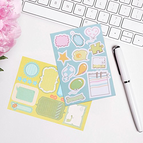Gimars Handwriting Happy Planner Stickers and Decorative Sticker Collection for Kids DIY Crafts, Scrapbooking, Calendars, Arts, Album, Bullet Journals-12 Sticker Sheets Per Pack - Thumbnail 5