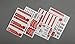 SummitLink Sticker Set ID Marking Decal for Phantom 3 Standard Multifunction Red