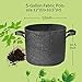 5 Gallon 8-Pack Plant Pot Black Grow Bags Fabric Pots for Potato Tomato Vegetables Planting W/Handles Hydroponicsthumb 1