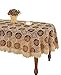 Simhomsen Vintage Burgundy Lace Tablecloth Embroidered Oval 60 × 84 Inch