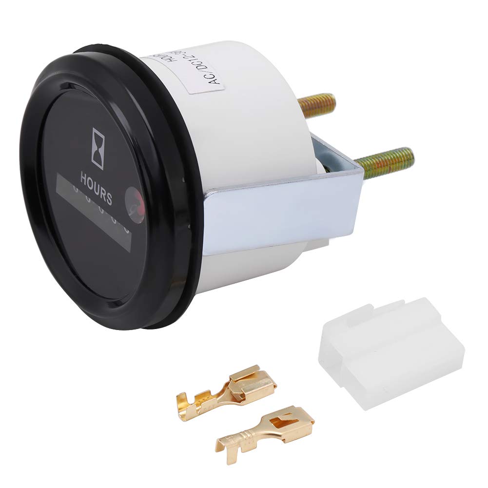 Mercruiser Hour Meter - 12V-36V Professional Engine Monitor for Boats, Auto, ATV, UTV, Snowmobile, Lawn Tractors and Generators