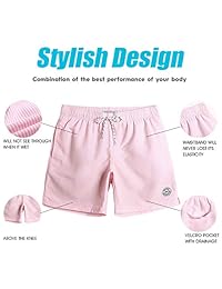 MaaMgic - Bañador corto para hombre, secado rápido, para playa, con forro de malla