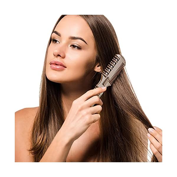 SLKIJDHFB-2-Pieces-Hair-Cutter-Comb-Double-Sided-Hair-Razor-Comb-Hair-Thinning-Cutting-Comb-Hair-Styling-Razor-Scissor-Combs-with-10-Pieces-Stainless-Steel-Blade-Replacement-for-Hair-Thinning-Cutting- LENNI 2 Pieces Hair Cutter Comb Double Sided Hair Razor Comb Hair Thinning Cutting Comb Hair Styling Razor Scissor Combs…