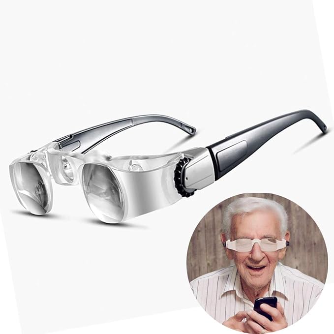 2.1X Binocular Magnifying Glasses Presbyopic Glasses, Old People