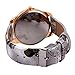 Womens Flower Watches,COOKI Unique Analog Fashion Clearance Lady Watches Female watches on Sale Casual Wrist Watches for Women,Round Dial Case Comfortable PU Leather Watch-H42 (Beige)