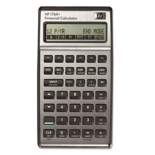 HP 17BII+ Financial Calculator, Silver