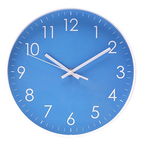 10 best wall clock silent blue Sugiman Reviews