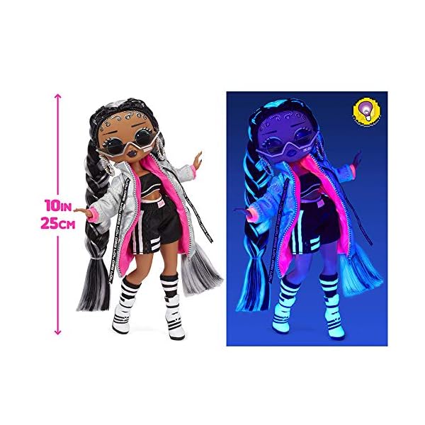 LOL-Surprise-OMG-Dance-Dance-Dance-B-Gurl-Fashion-Doll-with15-Surprises-Designer-Clothes-Magic-Blacklight-Fashion-Accessories-Shoes-Hairbrush-Fashion-Doll-Stand-and-TV-Package-For-Girls-Age-4 LOL Surprise OMG Dance Dance Dance B-Gurl Fashion Doll with15 Surprises, Designer Clothes, Magic Blacklight, Fashion…