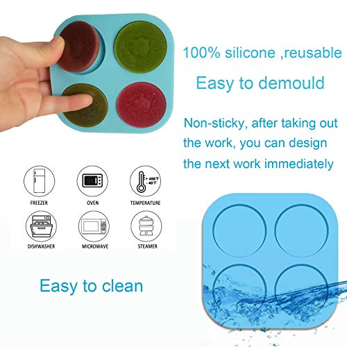 Phone Grip Resin Mold，Round Silicone Mold with Foldable Mobile Phone