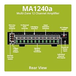 Dayton Audio MA1240a Multi-Zone 12 Channel Amplifier